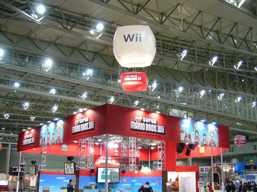 展示会ブースバルーン装飾施工例