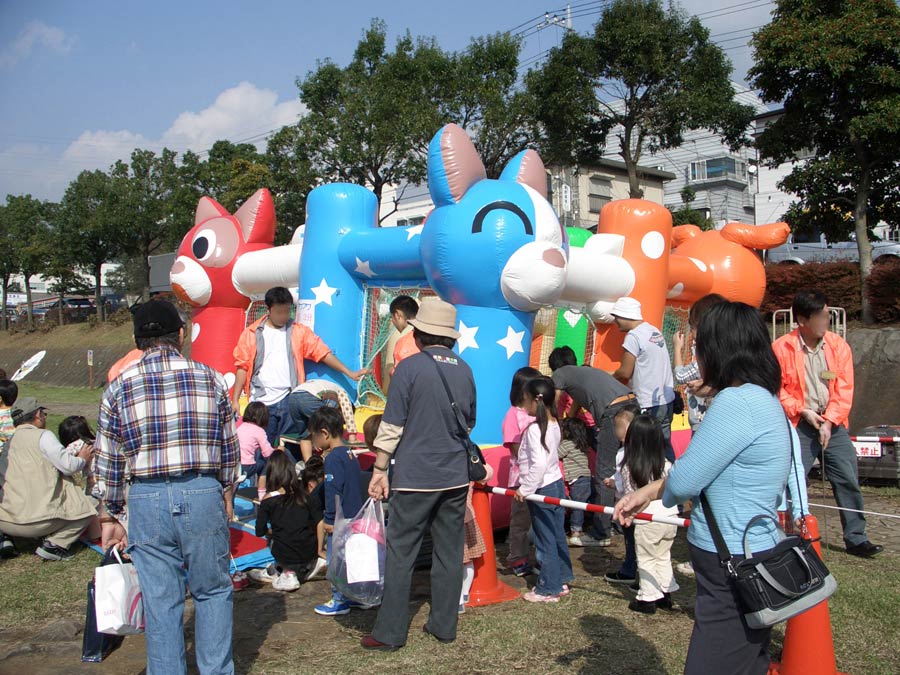 ふわふわ・エアートランポリン｜レンタル｜現場施工例